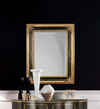 SP6672 - Rectangular framed wooden mirror by Tarocco Vaccari Group - view 3